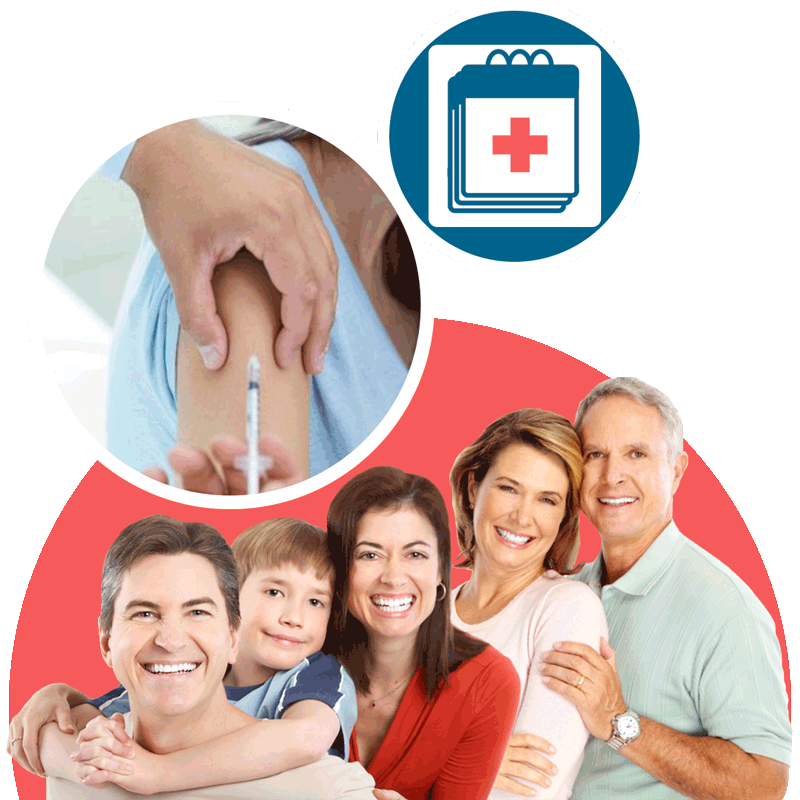 Famille bénéficiant de services de santé à domicile